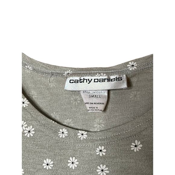 Vintage 90s cathy daniels Cottage Floral Dress sz small - Picture 4 of 11